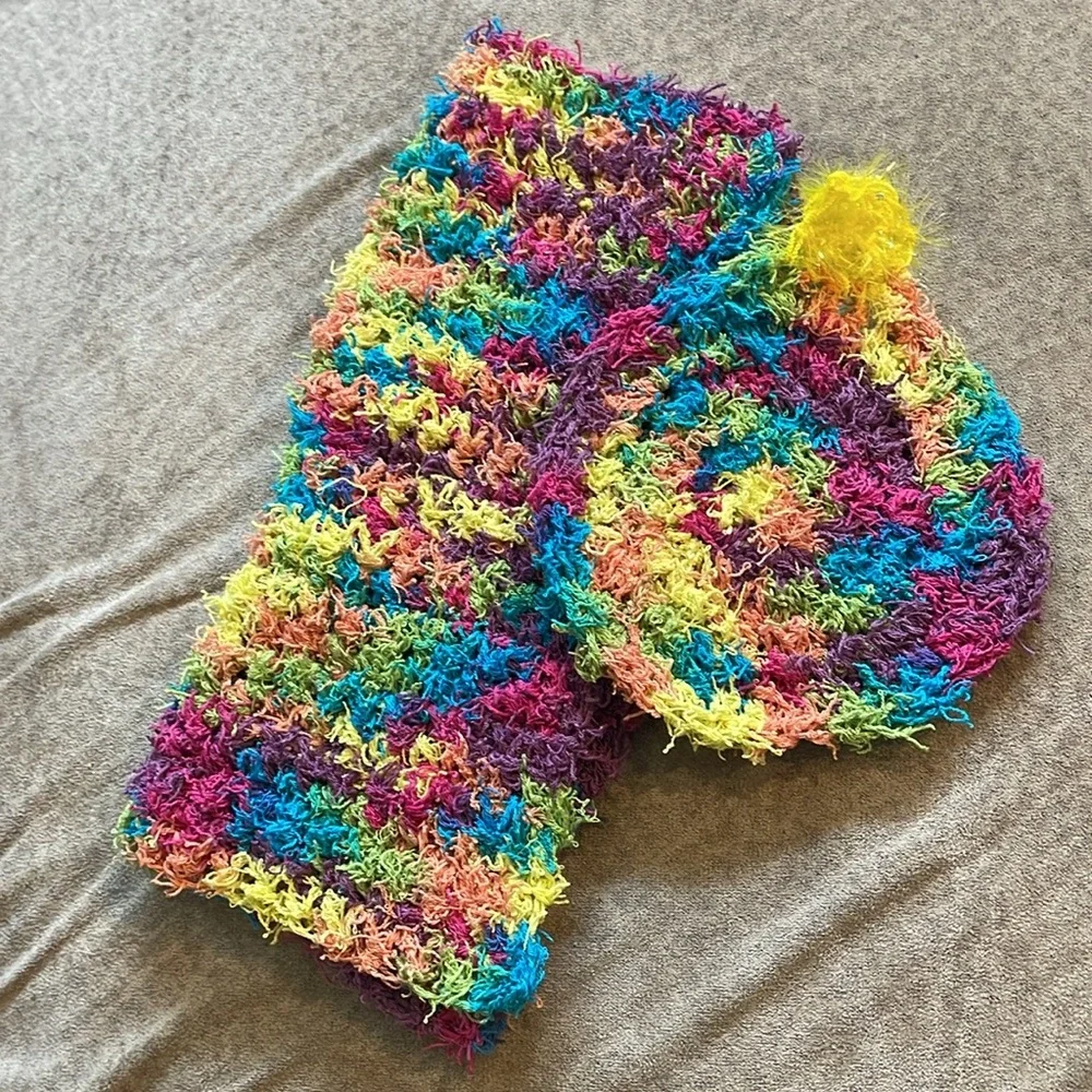 Handmade Scrubby Wash Cloth Bathroom Holiday Set Ornament Blue Green Kitchen - Picture 6 of 12